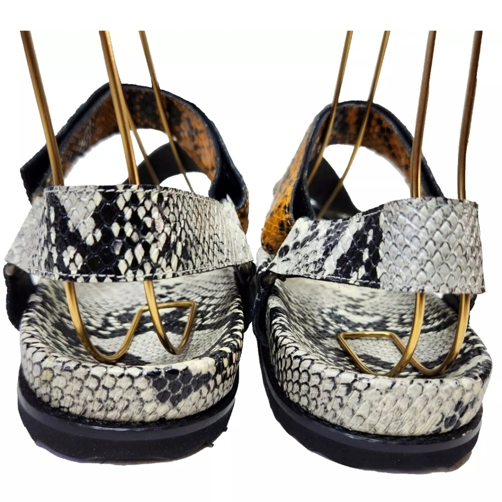 FREDA SALVADOR Adair Shiny Python Sandals NEW $425 Sz 10 Anthropologie Exclusive - Picture 9 of 13